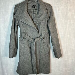 New York & Company Gray Trench Coat